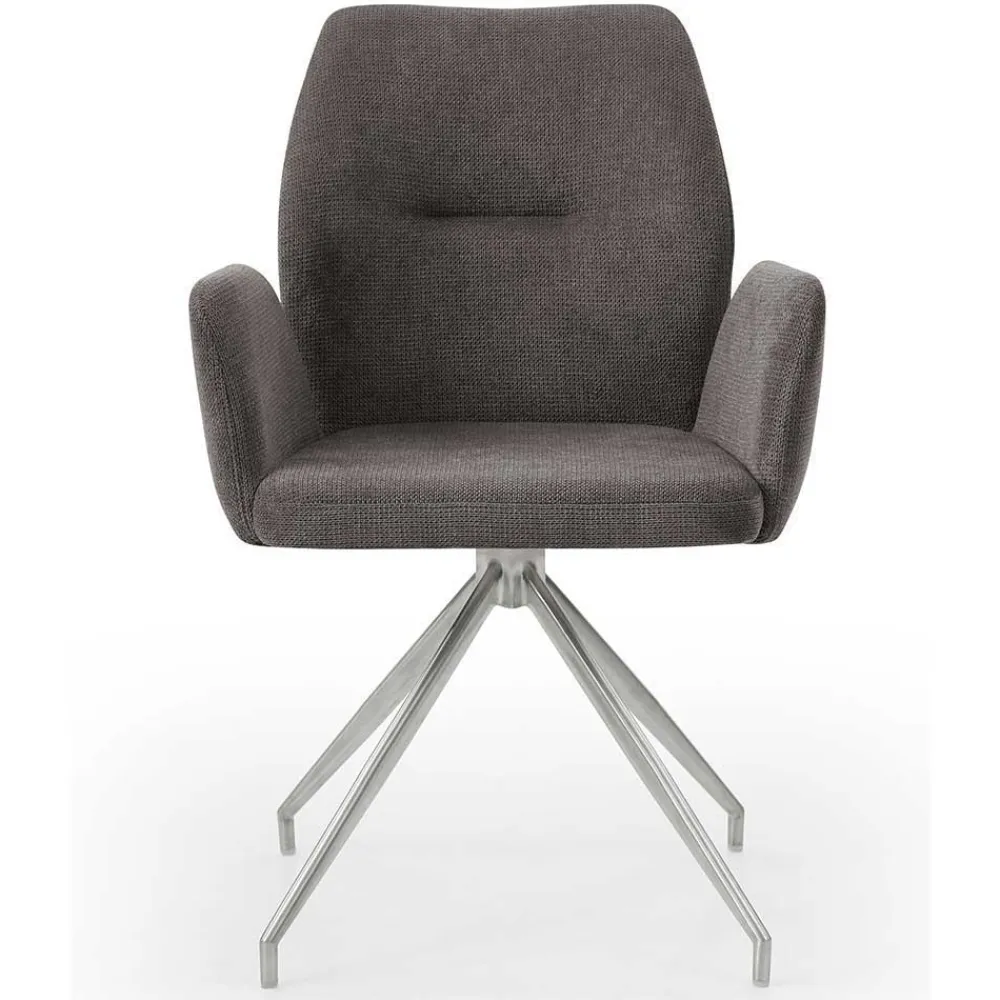 Wohnen Esstisch mit Drehstühlen Set - Valbera (fünfteilig)