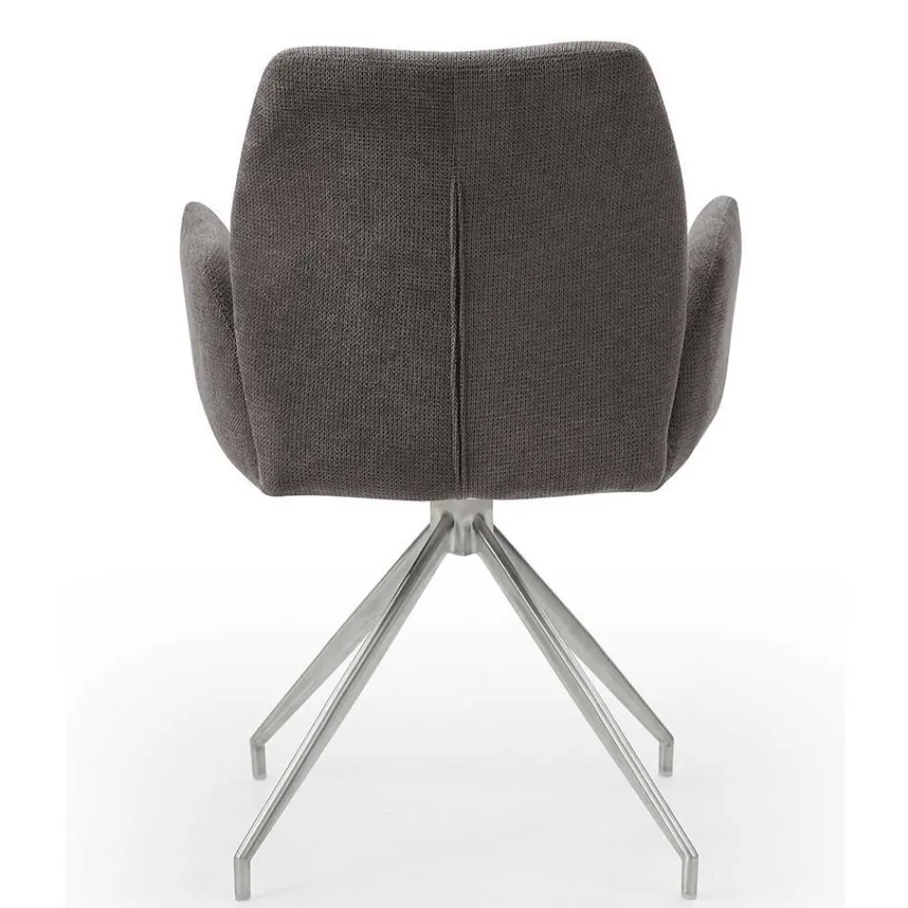 Wohnen Esstisch mit Drehstühlen Set - Valbera (fünfteilig)