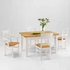 Wohnen Küchen-Essgruppen|Esszimmer Komplett*Esstisch mit Stühlen Lugon im Landhausstil (fünfteilig)