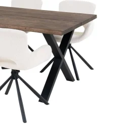 Wohnen Küchen-Essgruppen|Essgruppen*Esstisch mit Tischsesseln drehbar als Set - Ceolata (siebenteilig)