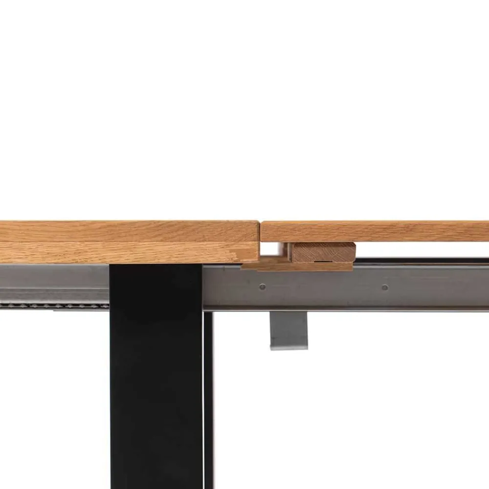 Wohnen Esstisch mit Verlängerung aus Massivholz - Manca