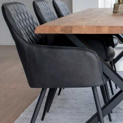 Wohnen Küchen-Essgruppen|Esszimmer Komplett*Esstisch Sitzgruppe mit Tischsesseln - Amelie (siebenteilig)