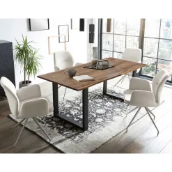 Wohnen Küchen-Essgruppen|Essgruppen*Esstisch Sitzgruppe modern - Damiette (fünfteilig)