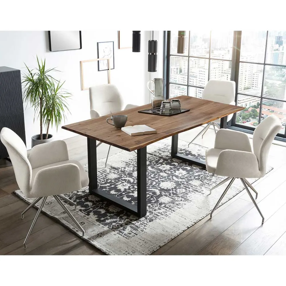 Wohnen Küchen-Essgruppen|Essgruppen*Esstisch Sitzgruppe modern - Damiette (fünfteilig)