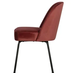 Wohnen Esstisch Stühle in Kastanienfarben Samt - Spicla (2er Set)