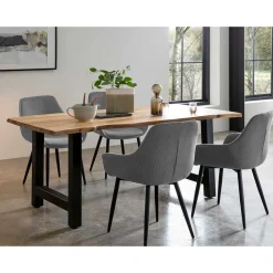 Wohnen Esstisch und Armlehnenstühle Set - Greneca (fünfteilig)