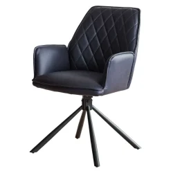 Wohnen Loft Möbel|Industrial Möbel*Esstisch und Drehsessel Set - Ewana (fünfteilig)