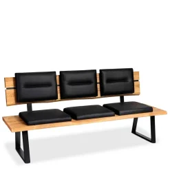 Wohnen Esstischbank mit Lehne und Polstern - Jessmine