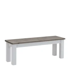 Wohnen Esstischbank Ovidos in Weiß Grau