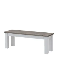 Wohnen Esstischbank Ovidos in Weiß Grau