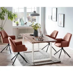 Wohnen Sitzgruppe|Küchen-Essgruppen*Esstischgruppe mit vier Plätzen - Sympatia (fünfteilig)