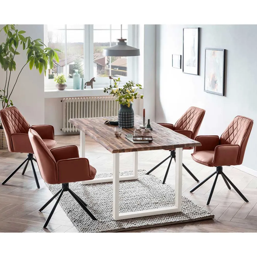 Wohnen Sitzgruppe|Küchen-Essgruppen*Esstischgruppe mit vier Plätzen - Sympatia (fünfteilig)