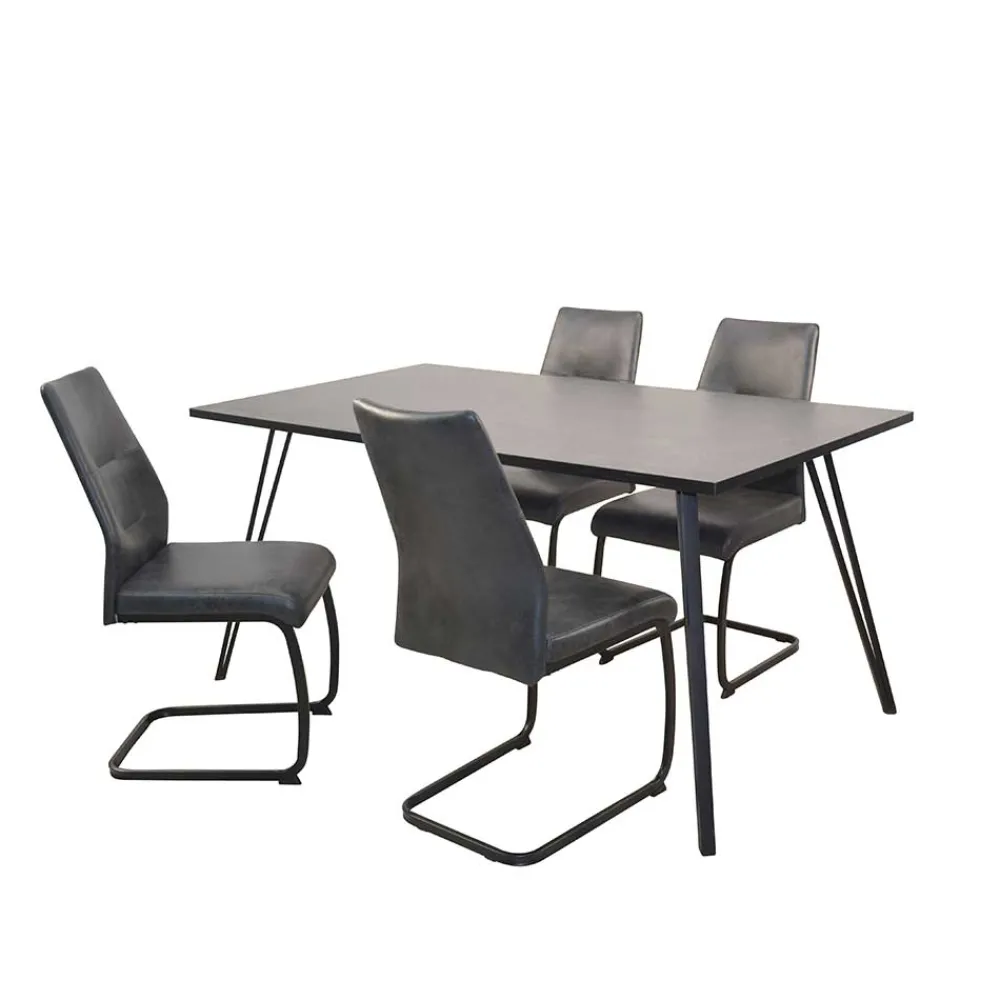 Wohnen Esstischgruppe mit vier Sitzplätzen - Kontrada (fünfteilig)