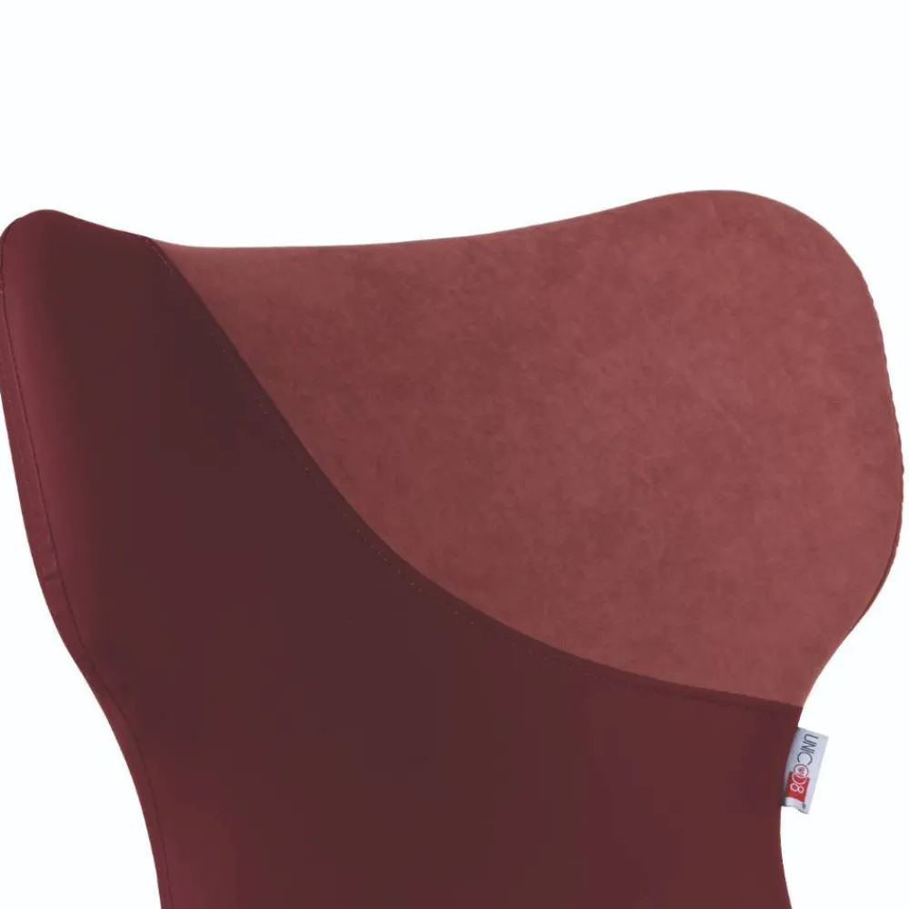 Wohnen Designermöbel*Esstisch-Stühle in Dunkelrot Bordeaux - Eleonora (2er Set)