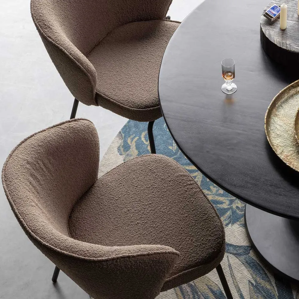 Wohnen Retro Möbel*Esstischstühle in Hellbraun Buklee - Ilunas (2er Set)