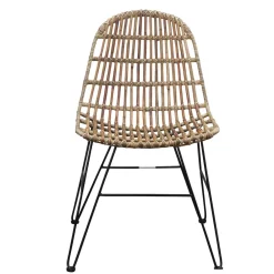 Wohnen Esstischstuhl Barca aus Rattan