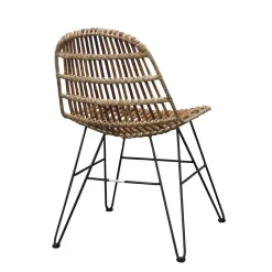 Wohnen Esstischstuhl Barca aus Rattan
