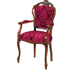 Wohnen Wohnzimmerstühle|Barock Möbel*Esstischstuhl mit Armlehnen im Barockstil - Vennezo