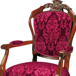 Wohnen Wohnzimmerstühle|Barock Möbel*Esstischstuhl mit Armlehnen im Barockstil - Vennezo