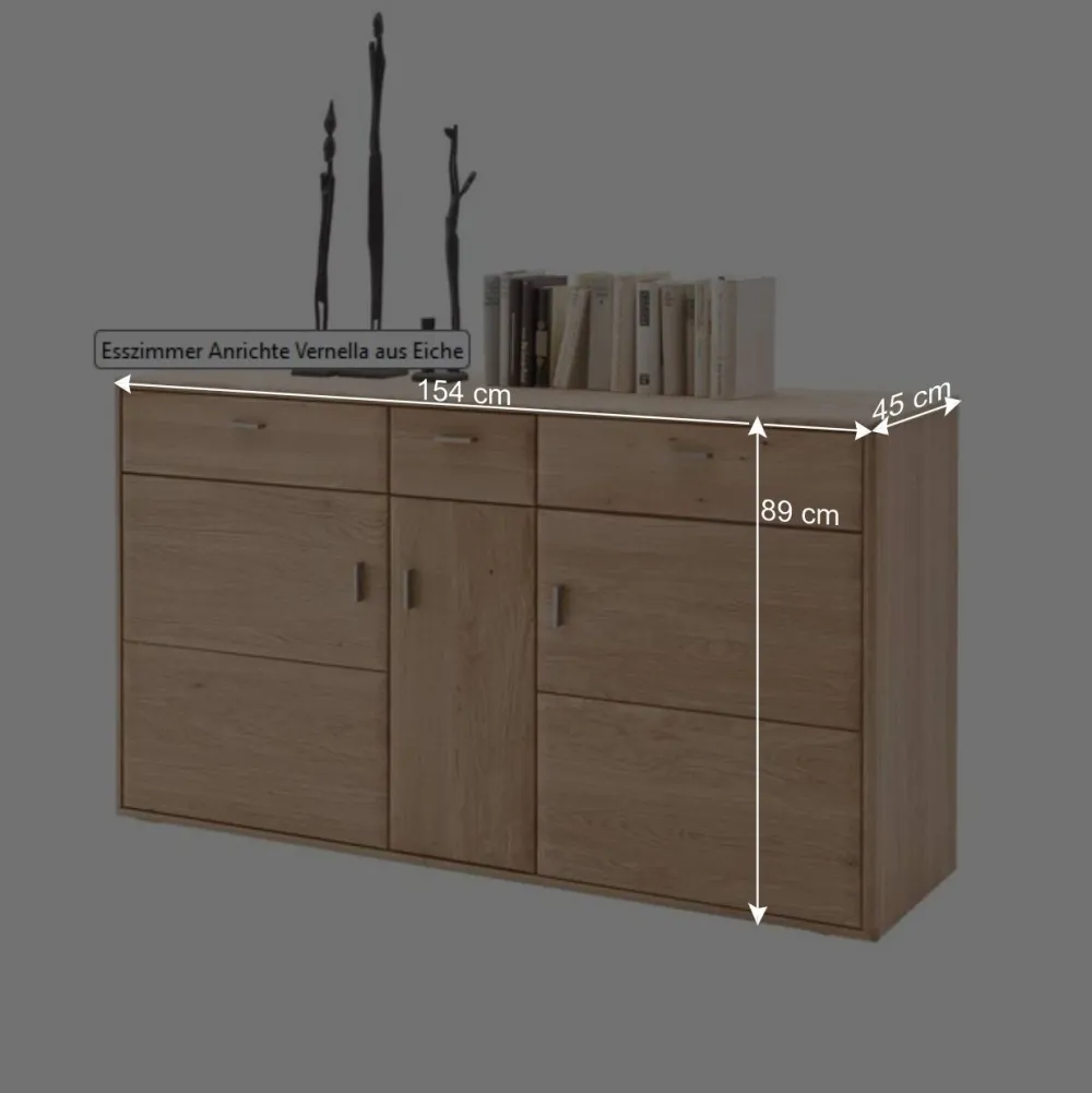 Wohnen Küchenschränke|Sideboards & Kommoden*Esszimmer Anrichte Vernella aus Eiche