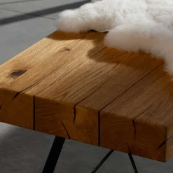 Wohnen Küchenbänke|Esszimmerbänke*Esszimmer Bank aus Eiche & Metall - Ventida