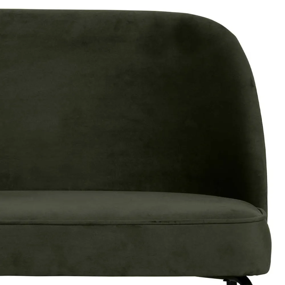 Wohnen Esszimmer Bank aus Samt Dunkelgrün - Arletta