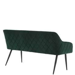 Wohnen Küchenbänke|Esszimmerbänke*Esszimmer Bank in Dunkelgrün Samt - Laruis