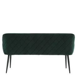 Wohnen Küchenbänke|Esszimmerbänke*Esszimmer Bank in Dunkelgrün Samt - Laruis