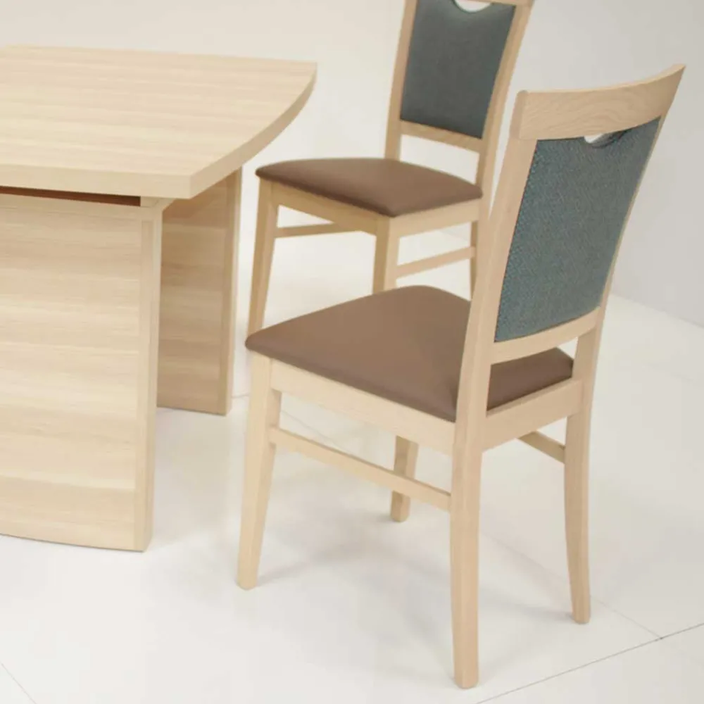 Wohnen Sitzgruppe|Küchen-Essgruppen*Esszimmer Bankgruppe Vanillin in Esche Dekor (vierteilig)