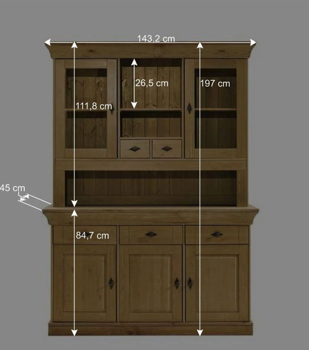 Wohnen Esszimmer Buffet Mirandesca aus Kiefer teilmassiv
