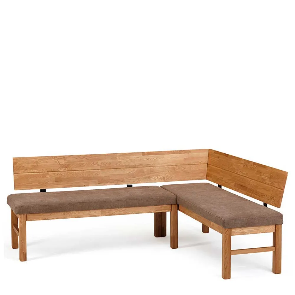 Wohnen Esszimmer Eckbank aus Wildeiche & Microfaser - Virds