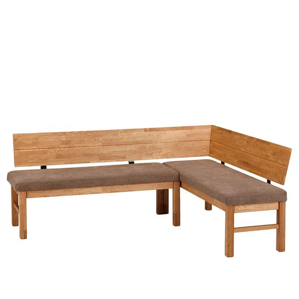 Wohnen Esszimmer Eckbank aus Wildeiche & Microfaser - Virds