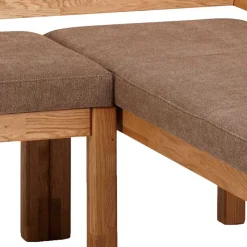 Wohnen Esszimmer Eckbank aus Wildeiche & Microfaser - Virds