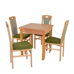 Wohnen Küchen-Essgruppen|Esszimmer Komplett*Esszimmer Essgruppe in Buche - Captino (fünfteilig)