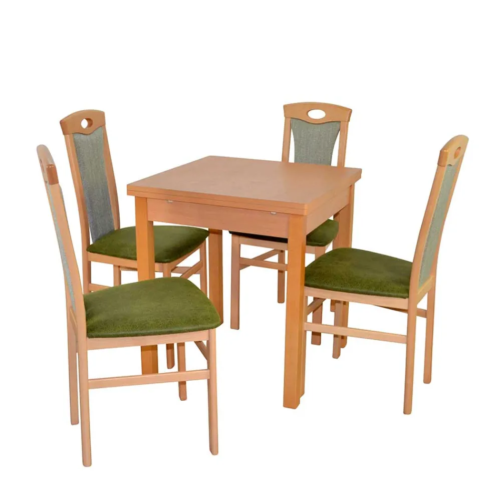 Wohnen Küchen-Essgruppen|Esszimmer Komplett*Esszimmer Essgruppe in Buche - Captino (fünfteilig)