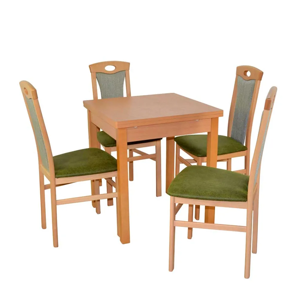 Wohnen Küchen-Essgruppen|Esszimmer Komplett*Esszimmer Essgruppe in Buche - Captino (fünfteilig)