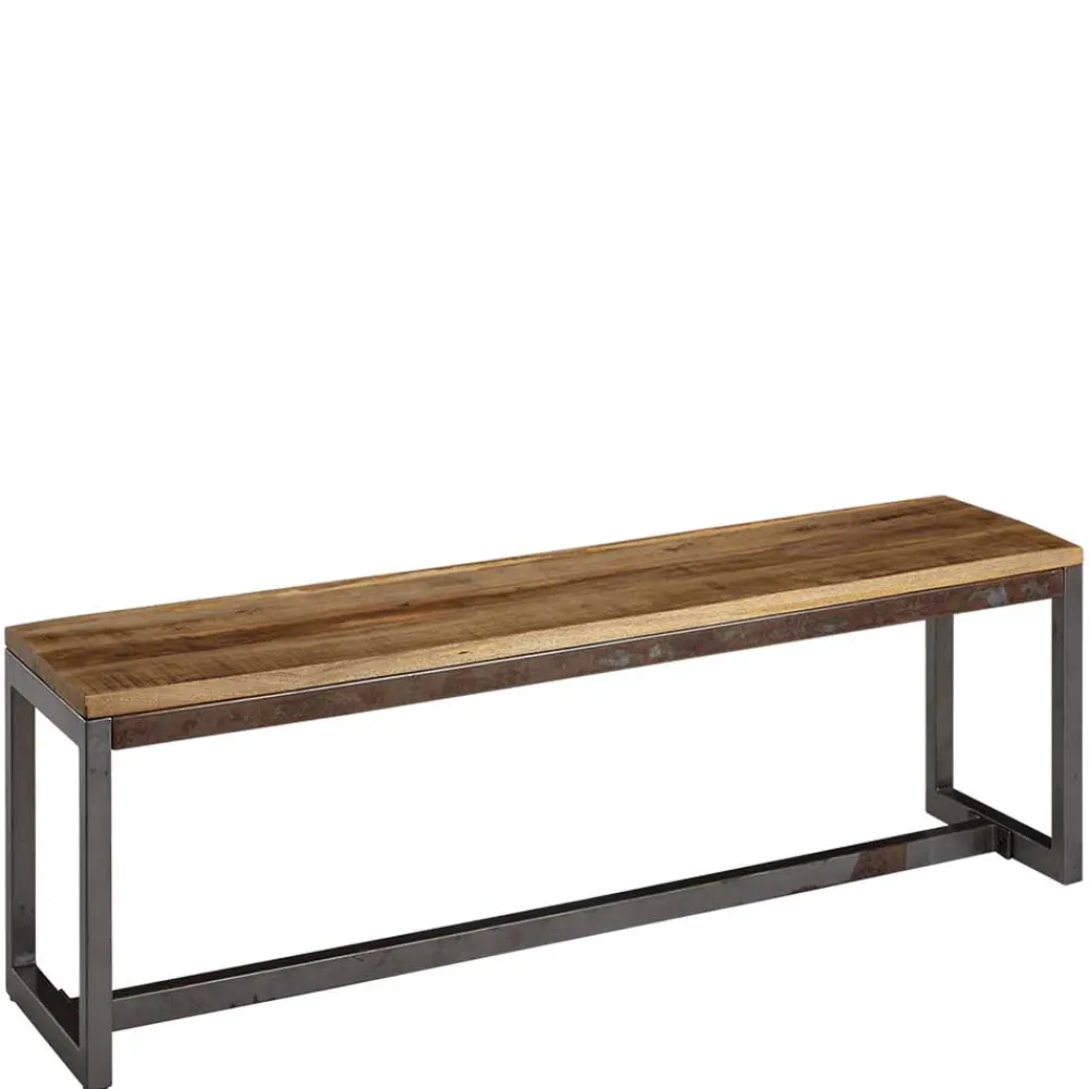 Wohnen Esszimmer Esstisch Bank mit Holzsitz aus Mango - Ligurcia