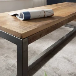 Wohnen Esszimmer Esstisch Bank mit Holzsitz aus Mango - Ligurcia