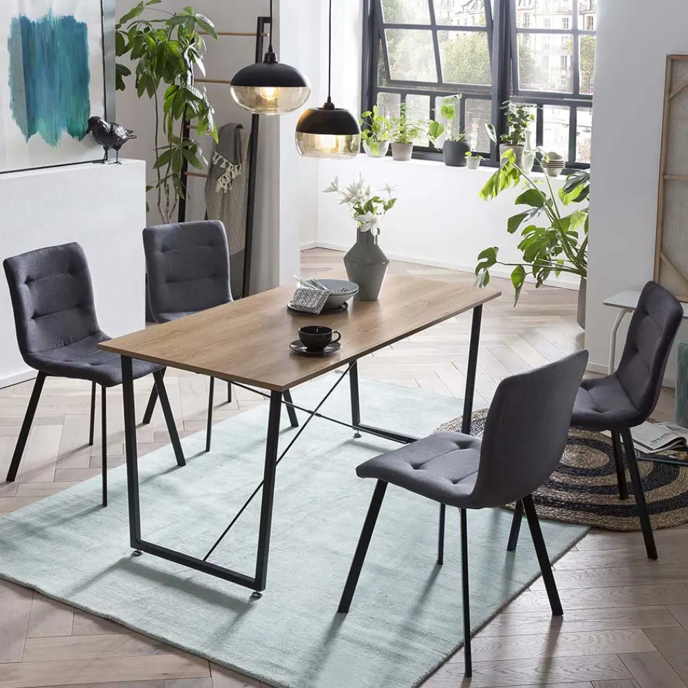 Wohnen Esszimmer Esstischgruppe 140x70 cm - Ulividus (fünfteilig)