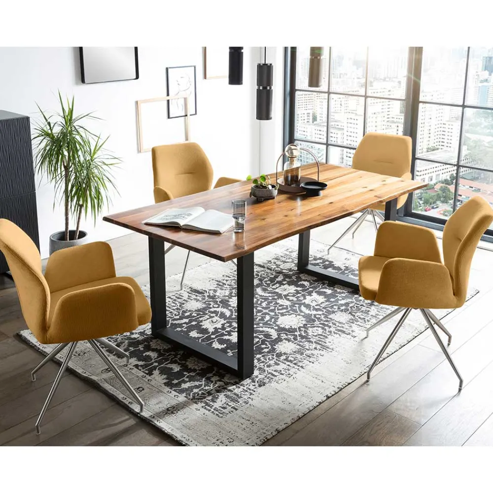 Wohnen Esszimmer Gruppe in modernem Design - Waronka (fünfteilig)