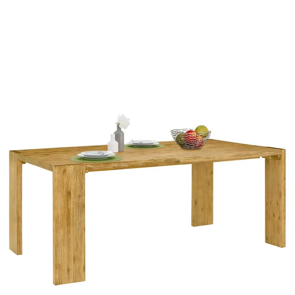 Wohnen Esszimmer Holztisch aus Akazie Natur - Droad