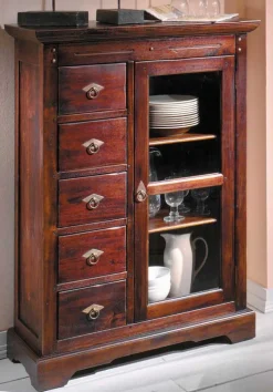 Wohnen Esszimmer Kommode Imano aus Akazie Massivholz