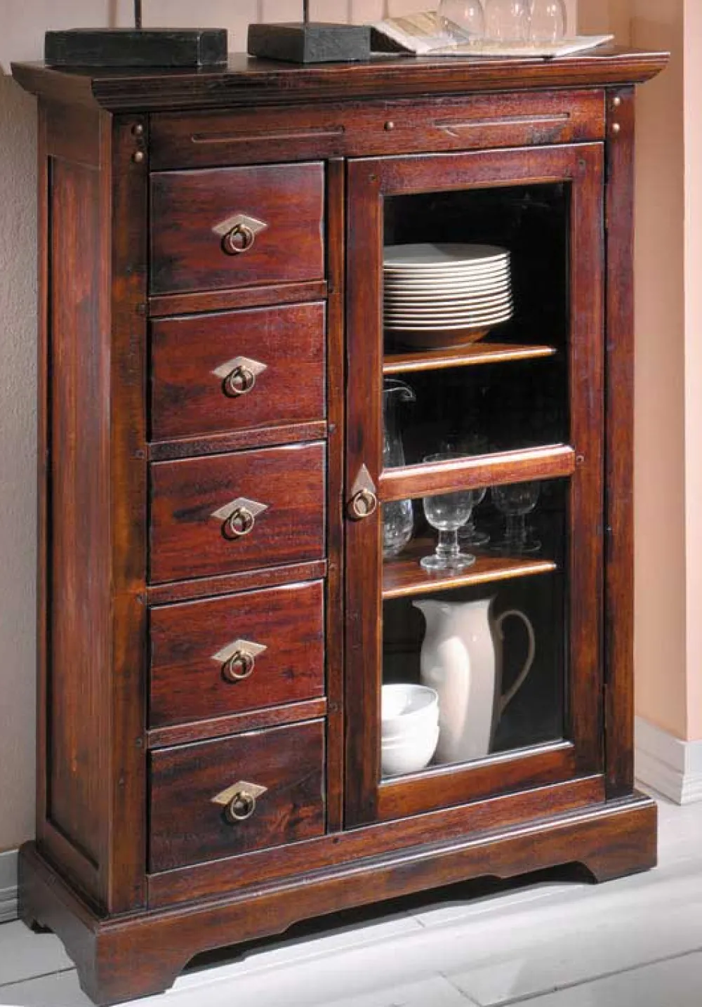 Wohnen Esszimmer Kommode Imano aus Akazie Massivholz