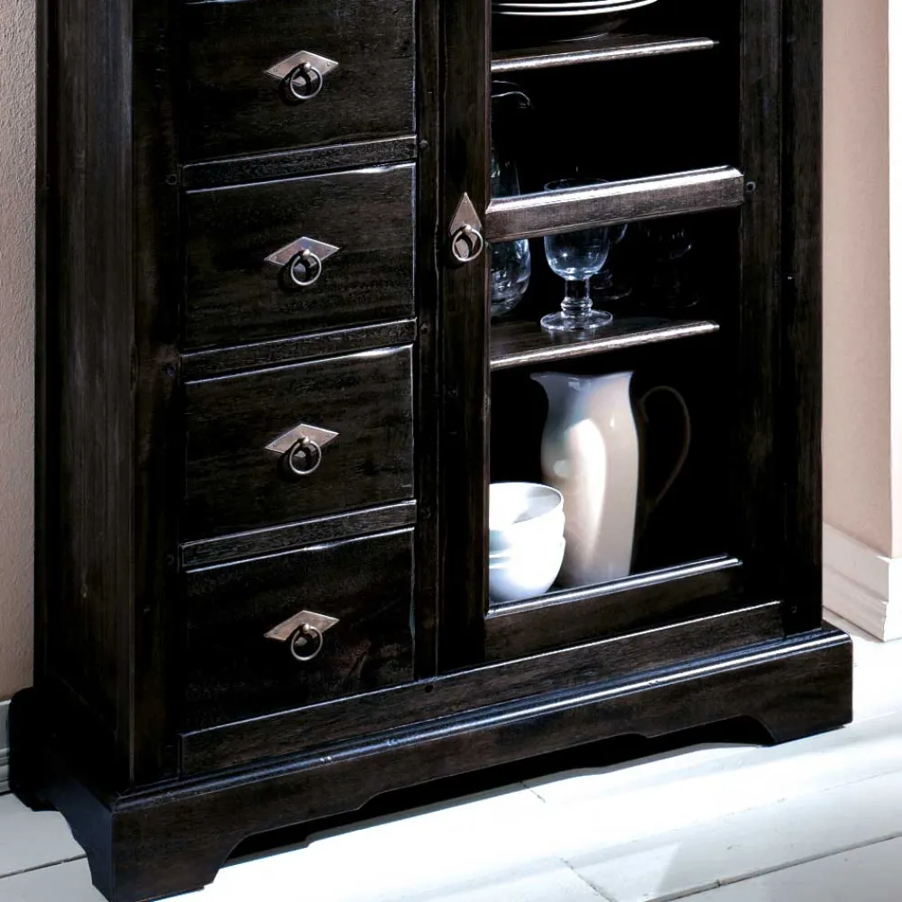 Wohnen Esszimmer Kommode Imano aus Akazie Massivholz