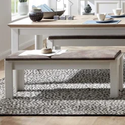 Wohnen Esszimmer Landhausbank mit Polsterauflage - Sinolita