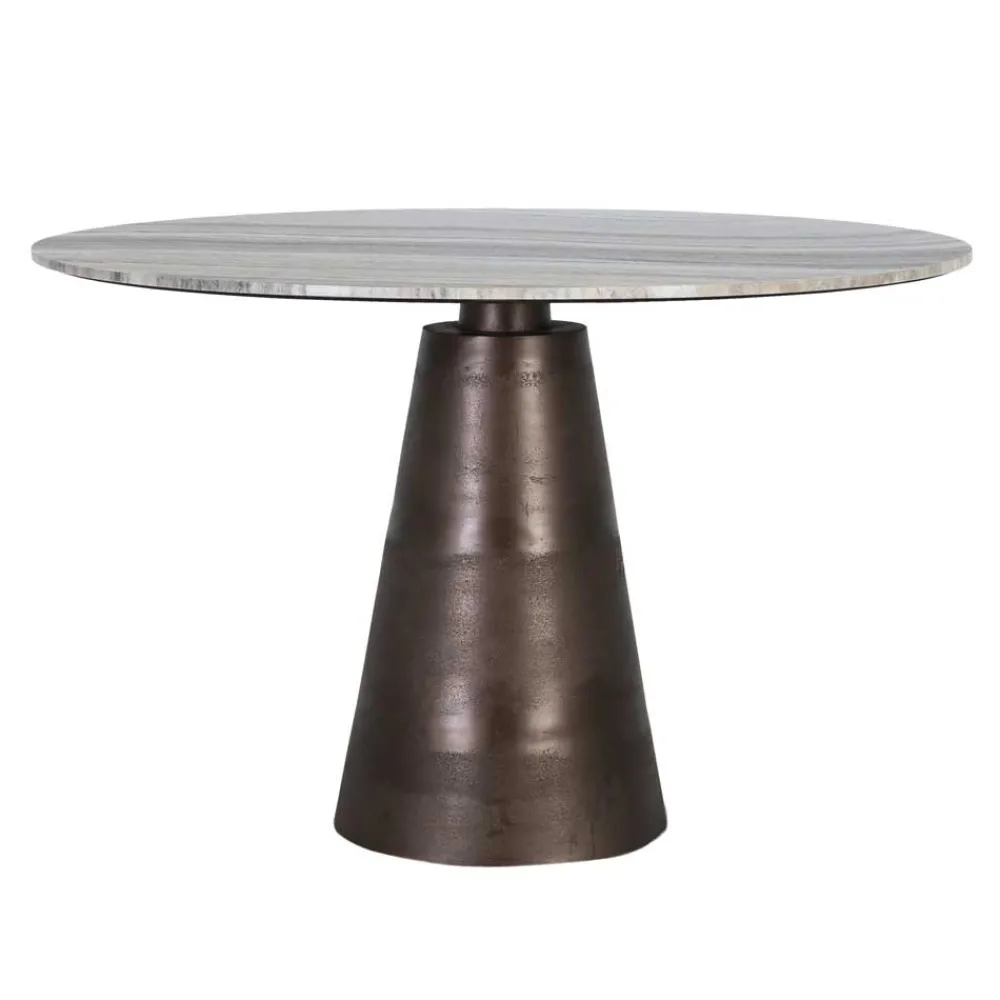 Wohnen Weiße Möbel|Tische*Esszimmer Marmortisch in Weiß Grau - Oscinion