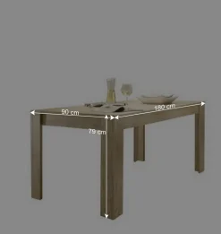 Wohnen Esszimmer Möbel Set in Eiche - Rodonda (dreiteilig)