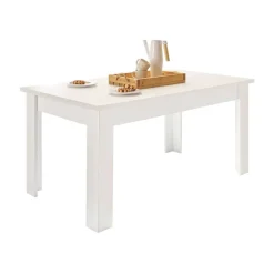 Wohnen Esszimmer Möbel Set in weißer Holzoptik Pinie - Liancos (vierteilig)