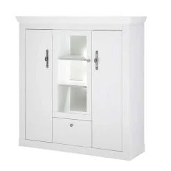 Wohnen Esszimmer Möbel Set in weißer Holzoptik Pinie - Liancos (vierteilig)