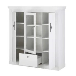 Wohnen Esszimmer Möbel Set in weißer Holzoptik Pinie - Liancos (vierteilig)